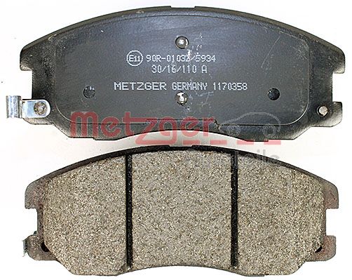 METZGER 1170358 Bremsbelagsatz, Scheibenbremse